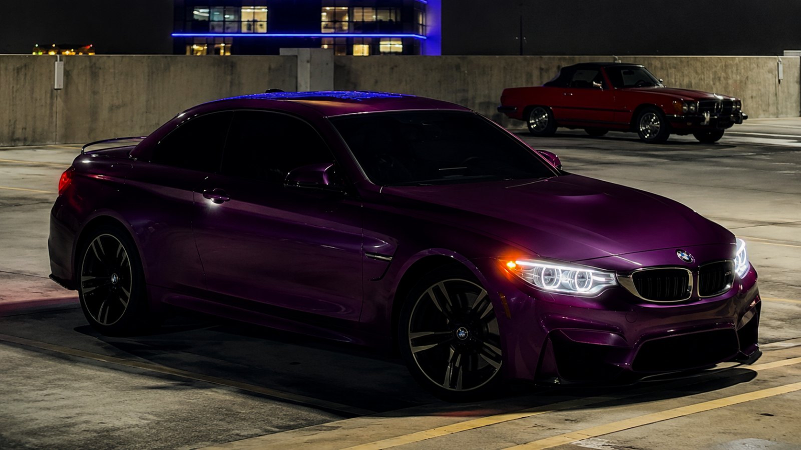After — plum colour-change wrap by Elite Wrap